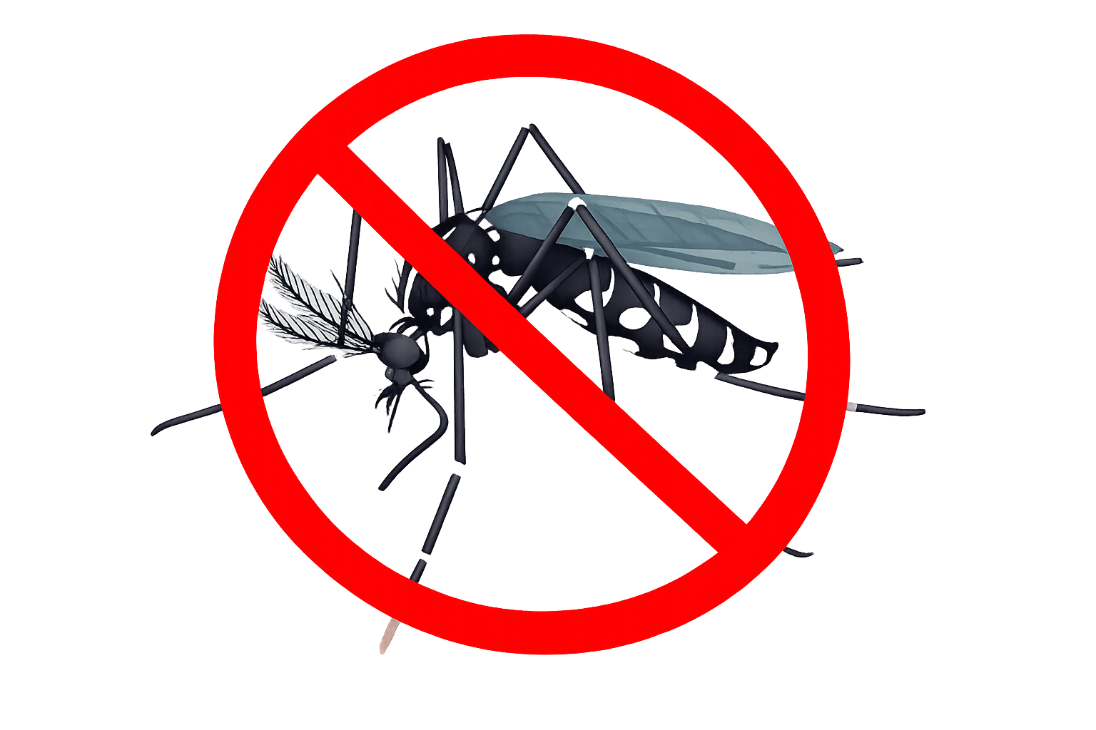 Moustique tigre (Aedes albopictus) barré