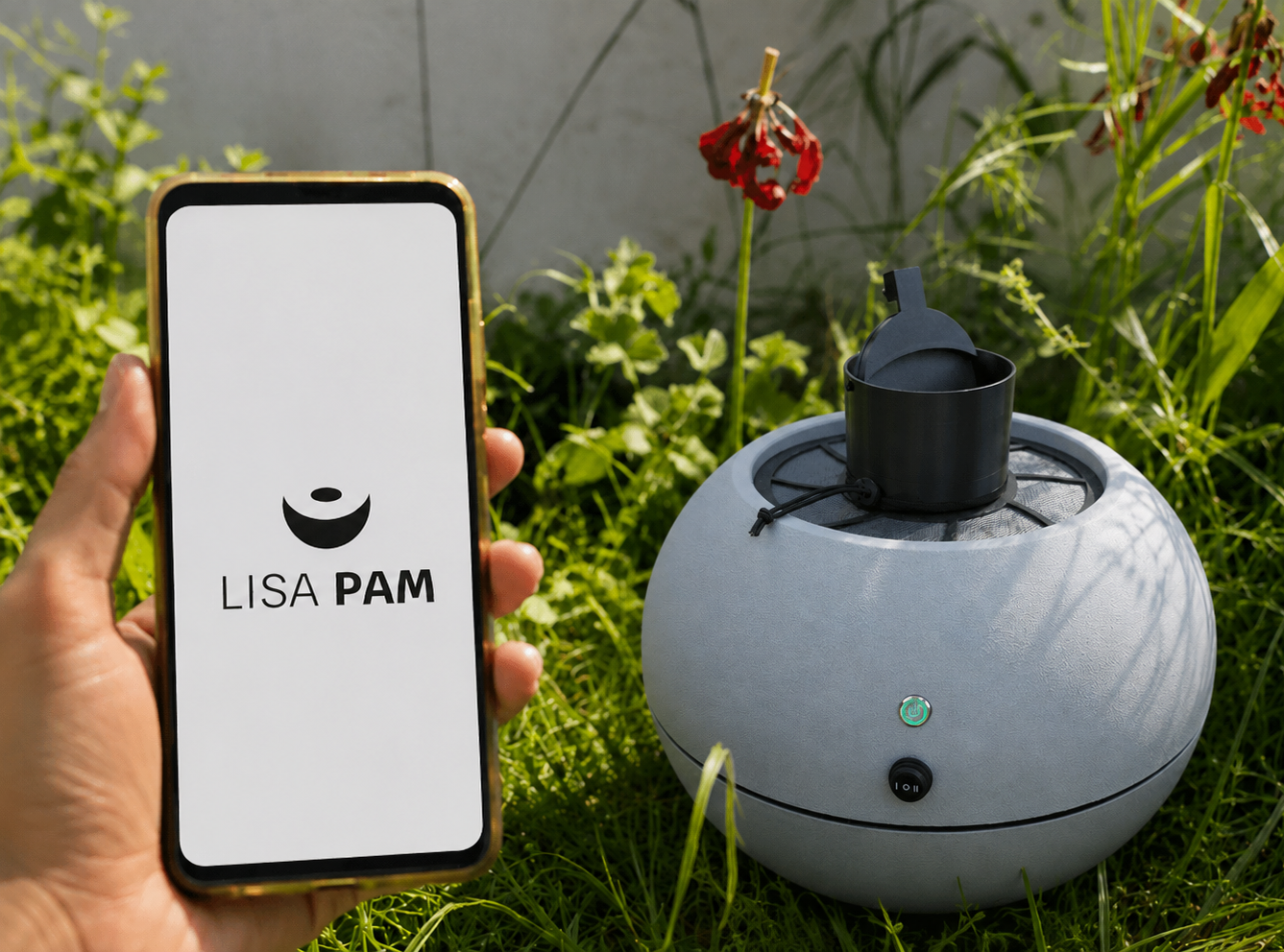 Borne LISA PAM connectée et pilotée depuis l'application