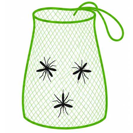 Illustration : capture des moustiques dans le filet
